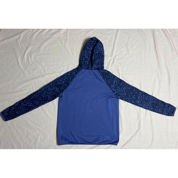 Nike Women's Medium Pullover Hoodie Hooded Sweatshirt Purple Black Green Swoosh - Picture 4 of 10